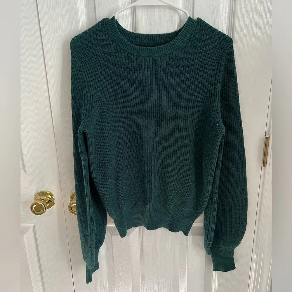 Sonoma Womens Small Green Polyester Knit Long Sleeve Sweater - Picture 1 of 4